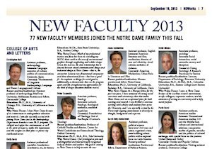 NDWorks story on new faculty